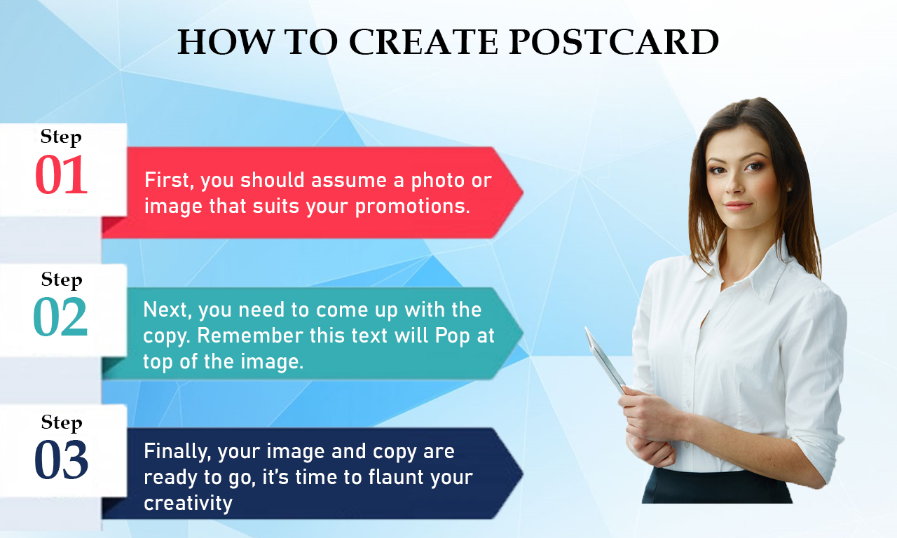 How to create a postcard with message
