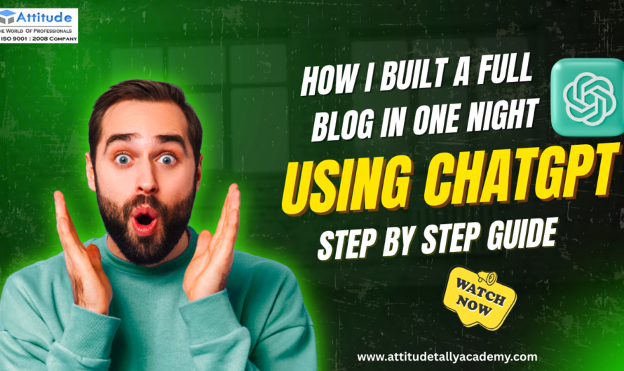 How I Build A Full Blog in One Night Using ChatGPT Step by Step Guide