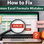 How to fix common Excel formula mistakes like VALUE and REF errors in MS Excel