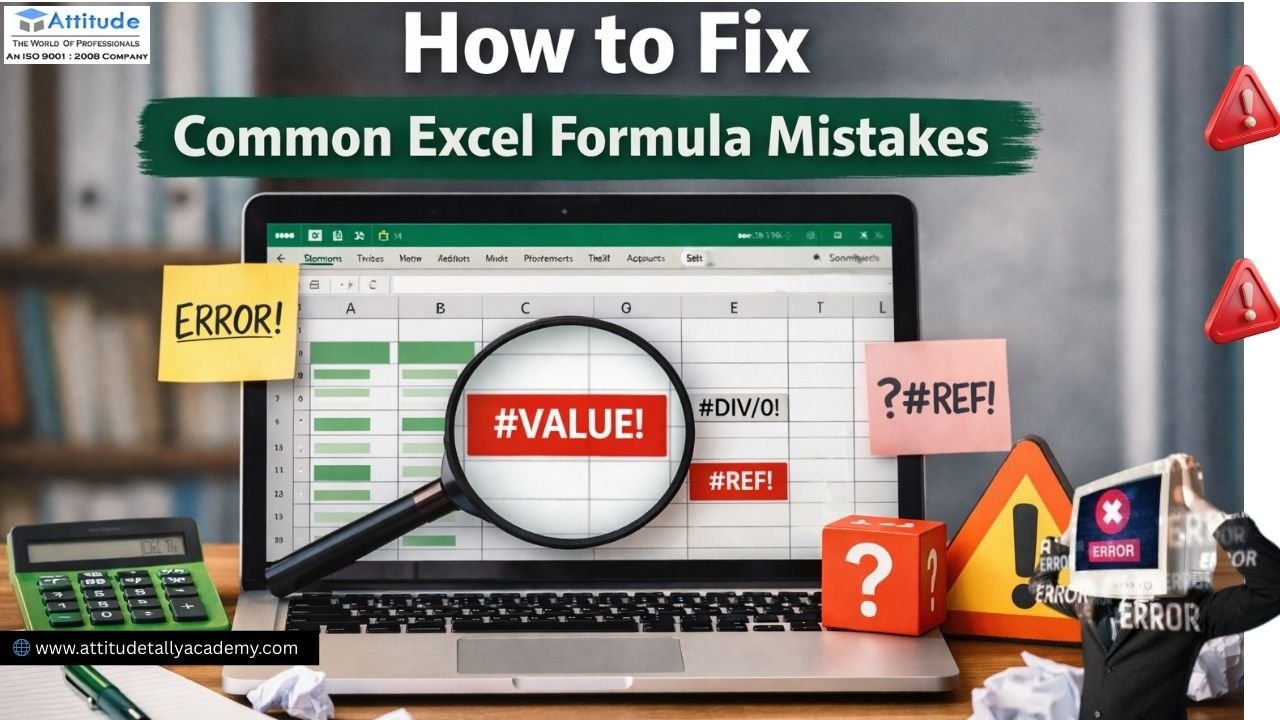 How to fix common Excel formula mistakes like VALUE and REF errors in MS Excel