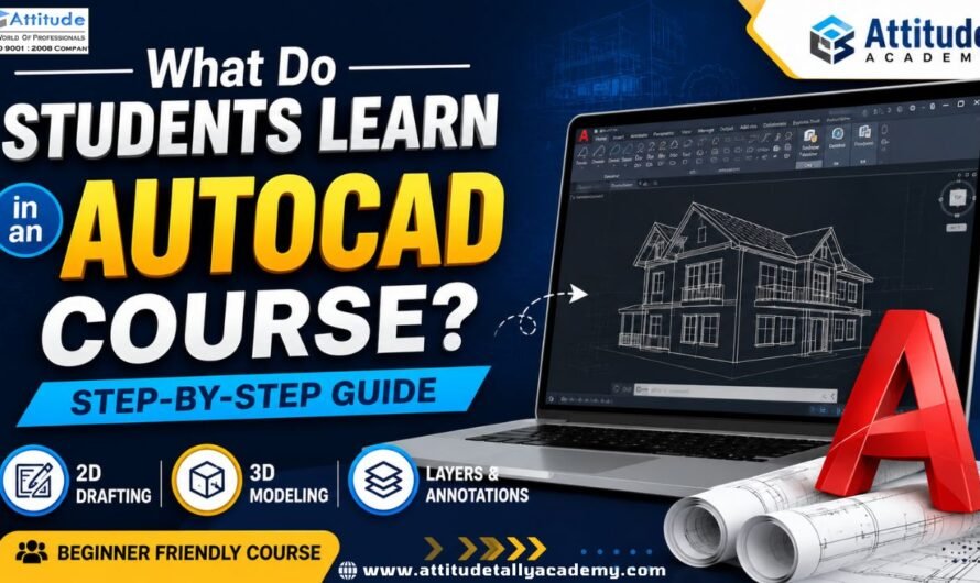 What Do Students Learn in an AutoCAD Course Step by Step