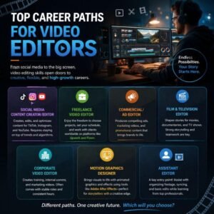 Future growth and career opportunities in video editing for students