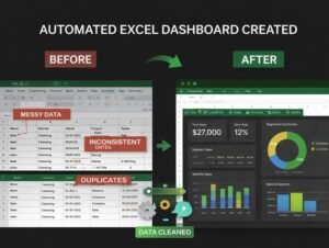 Microsoft Excel used for data analysis and reporting