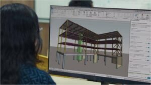 Revit software used for BIM and 3D building modeling in civil engineering