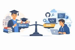 Importance of skills over certificates in video editing learning