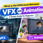 difference between VFX and animation for beginners showing visual effects and 3D animation comparison