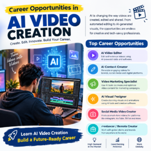 Career Opportunity in Ai video creation course