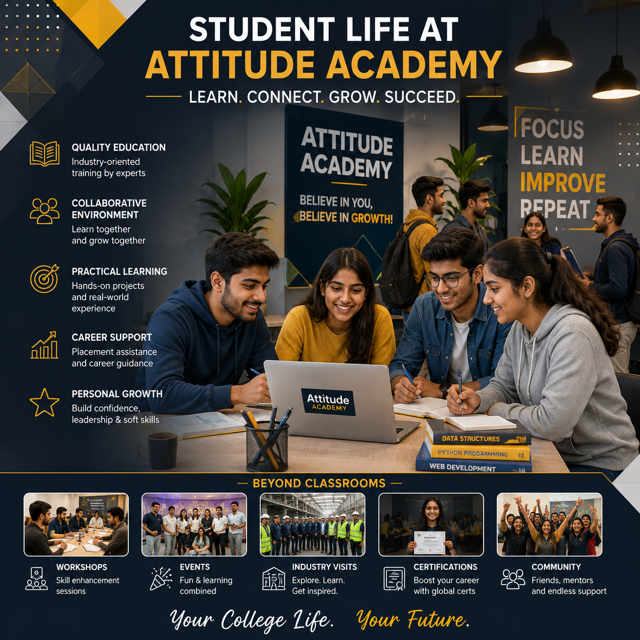 Students life in Attitude Academy